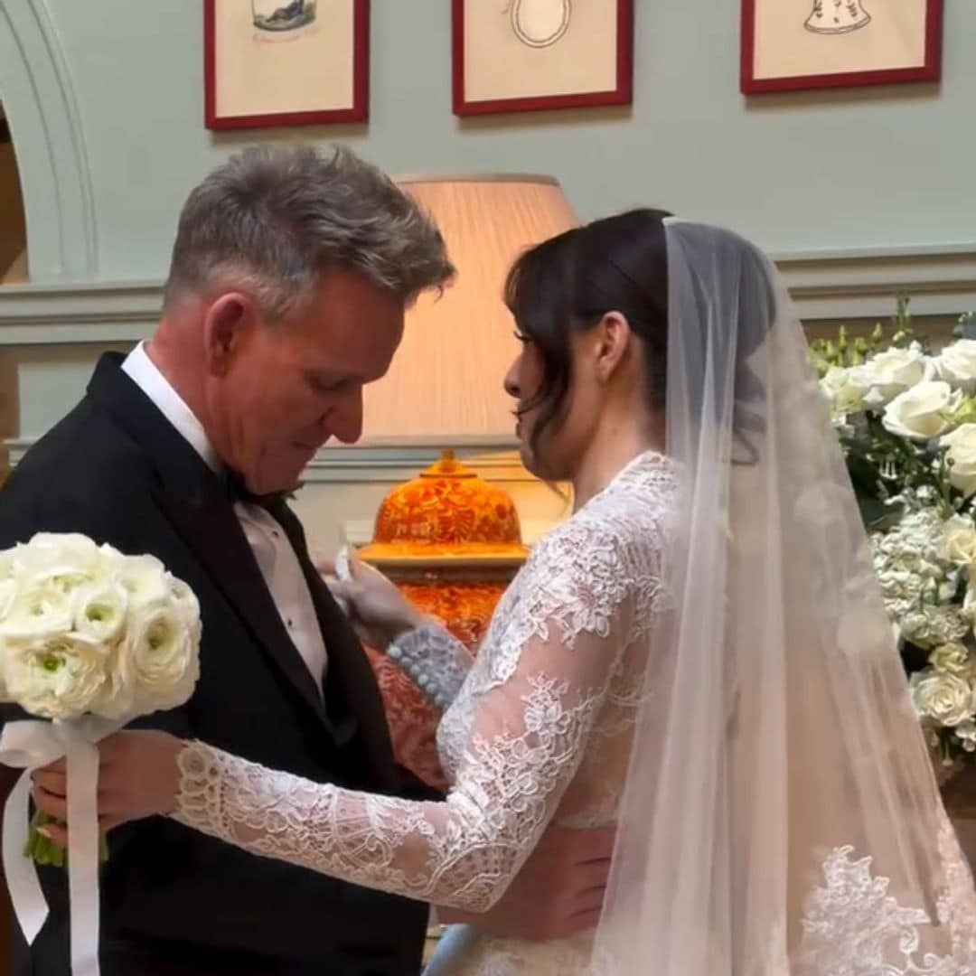El momento más emotivo y secreto de la boda de la hija de Gordon Ramsay: la reacción del chef al verla de novia