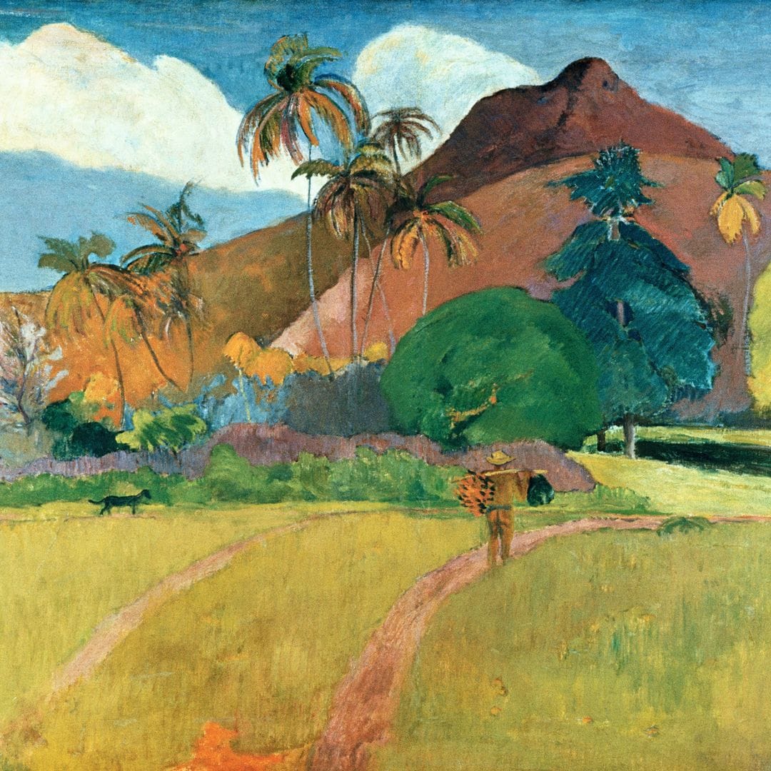 Montañas de tahití de Paul Gauguin
