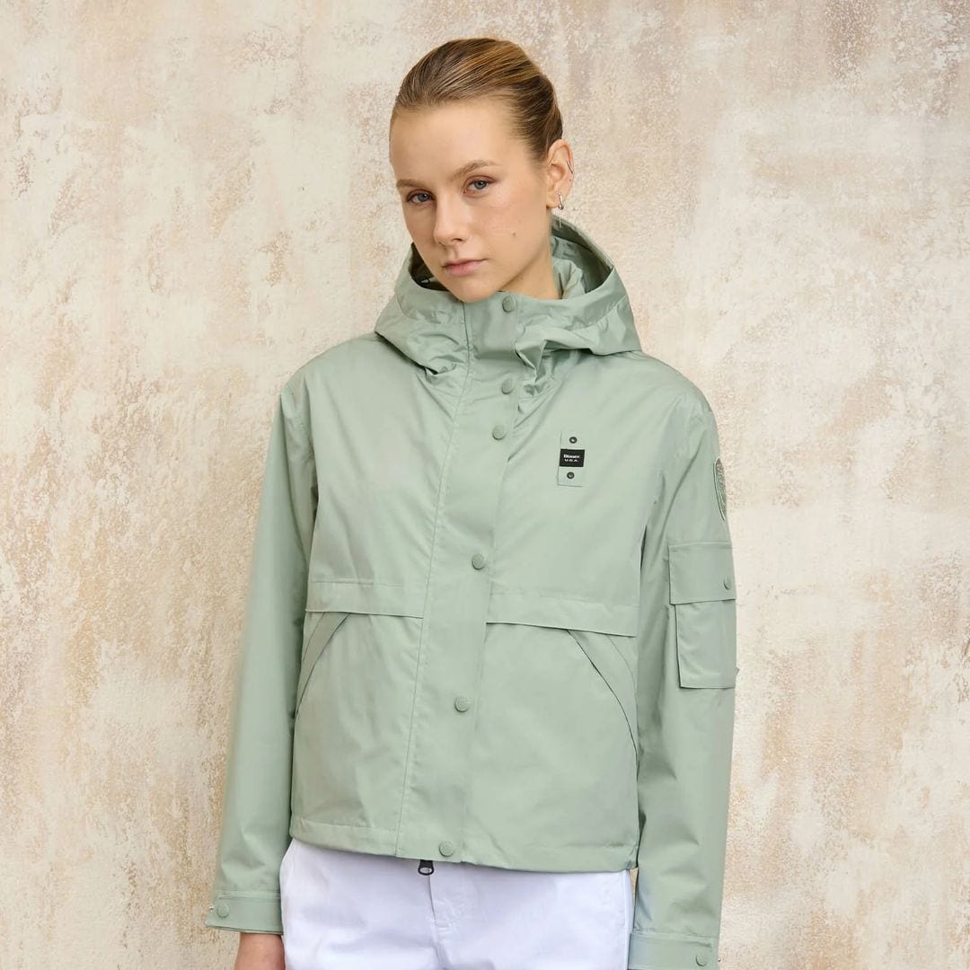 Chaqueta termosoldada con capucha de Blauer