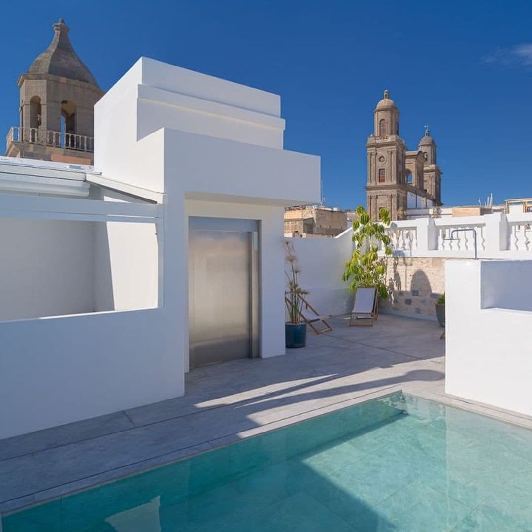 Azotea del hotel boutique La Niña de Vegueta en Las Palmas de Gran Canaria