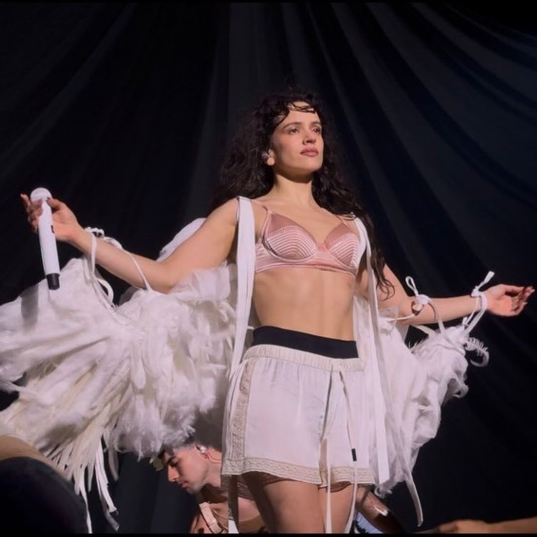 Rosalía durante su concierton en Lyon