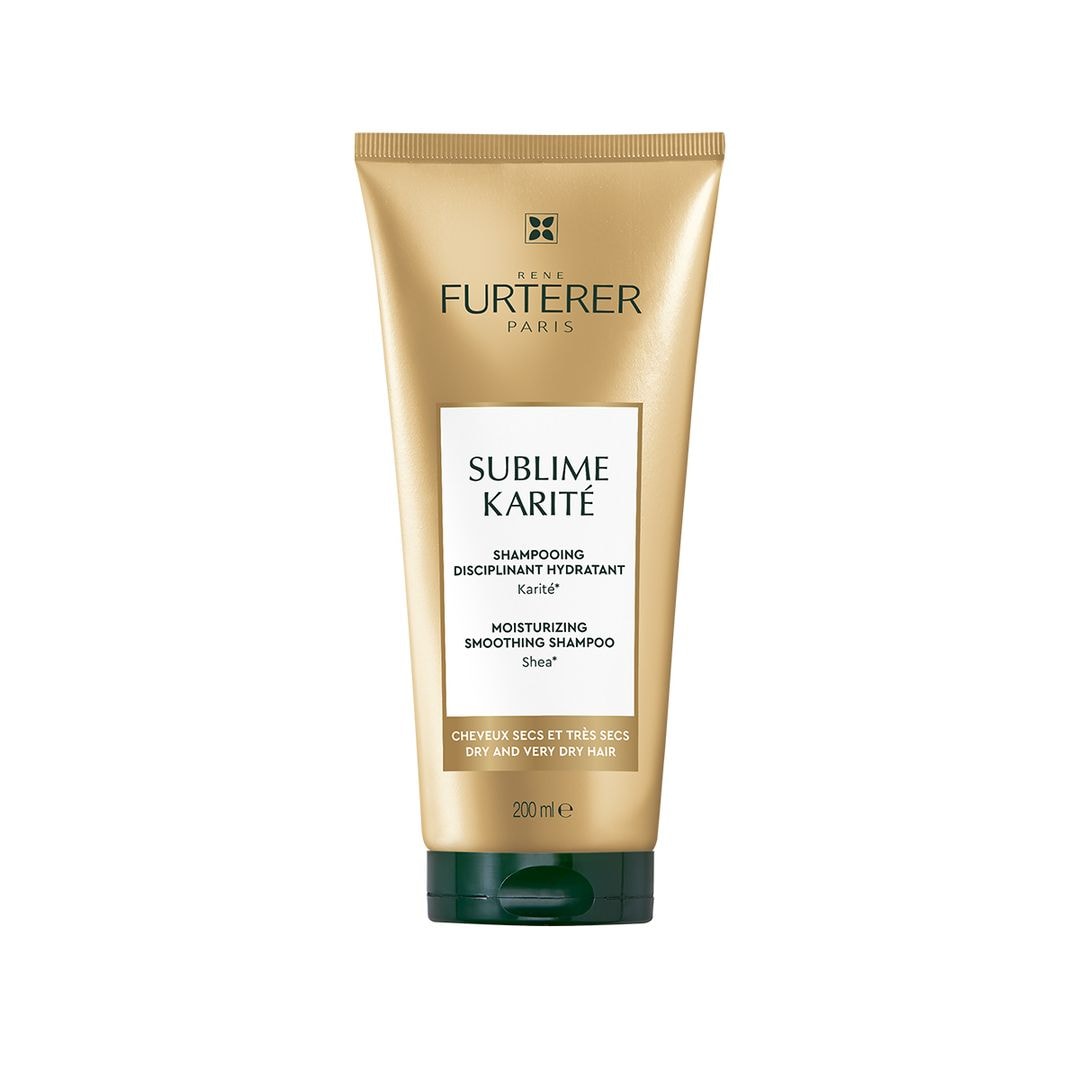 Champú Hidratante Disciplinante, de René Furterer (17,90 euros), es ideal para cabello seco o muy seco al proporcionar una hidratación duradera desde la raíz hasta las puntas. Una fórmula potente con karité, aceite esencial de ylang-ylang o ceramidas que consigue resultados desde la primera aplicación. 