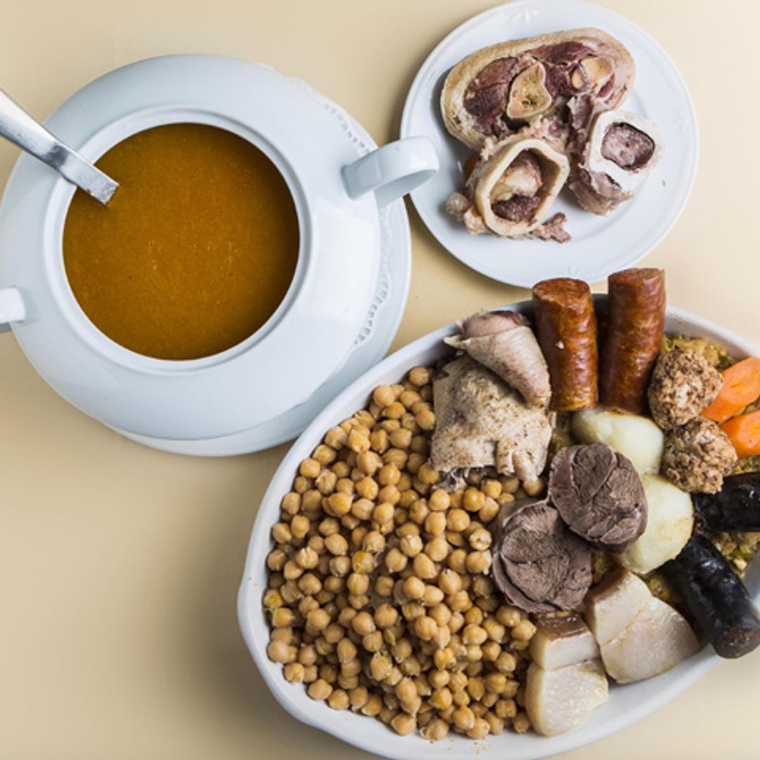 Cocido madrileño del restaurante 'Cruz Blanca Vallecas'