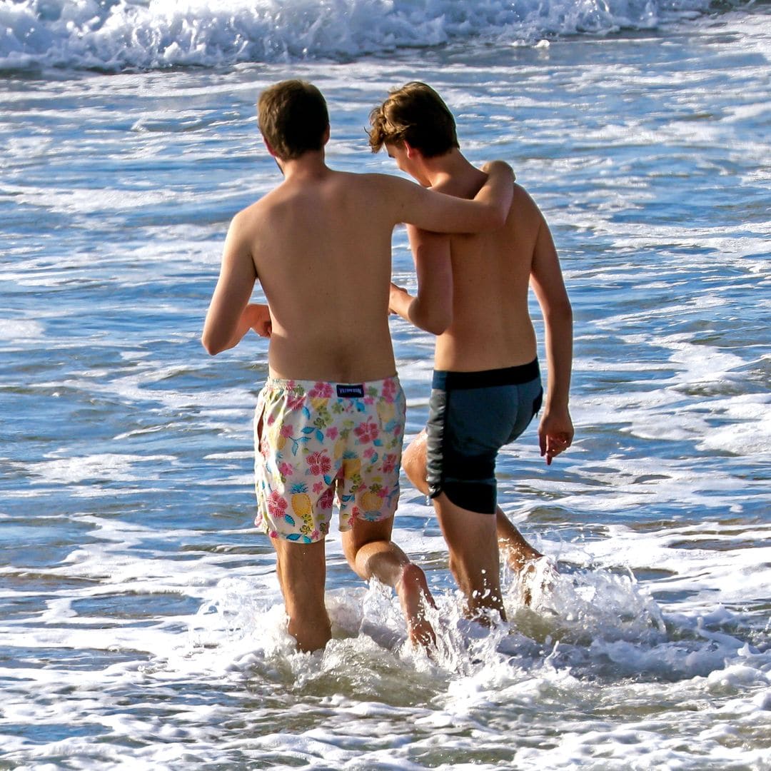 Juan y Miguel Urdangarin en Bidart