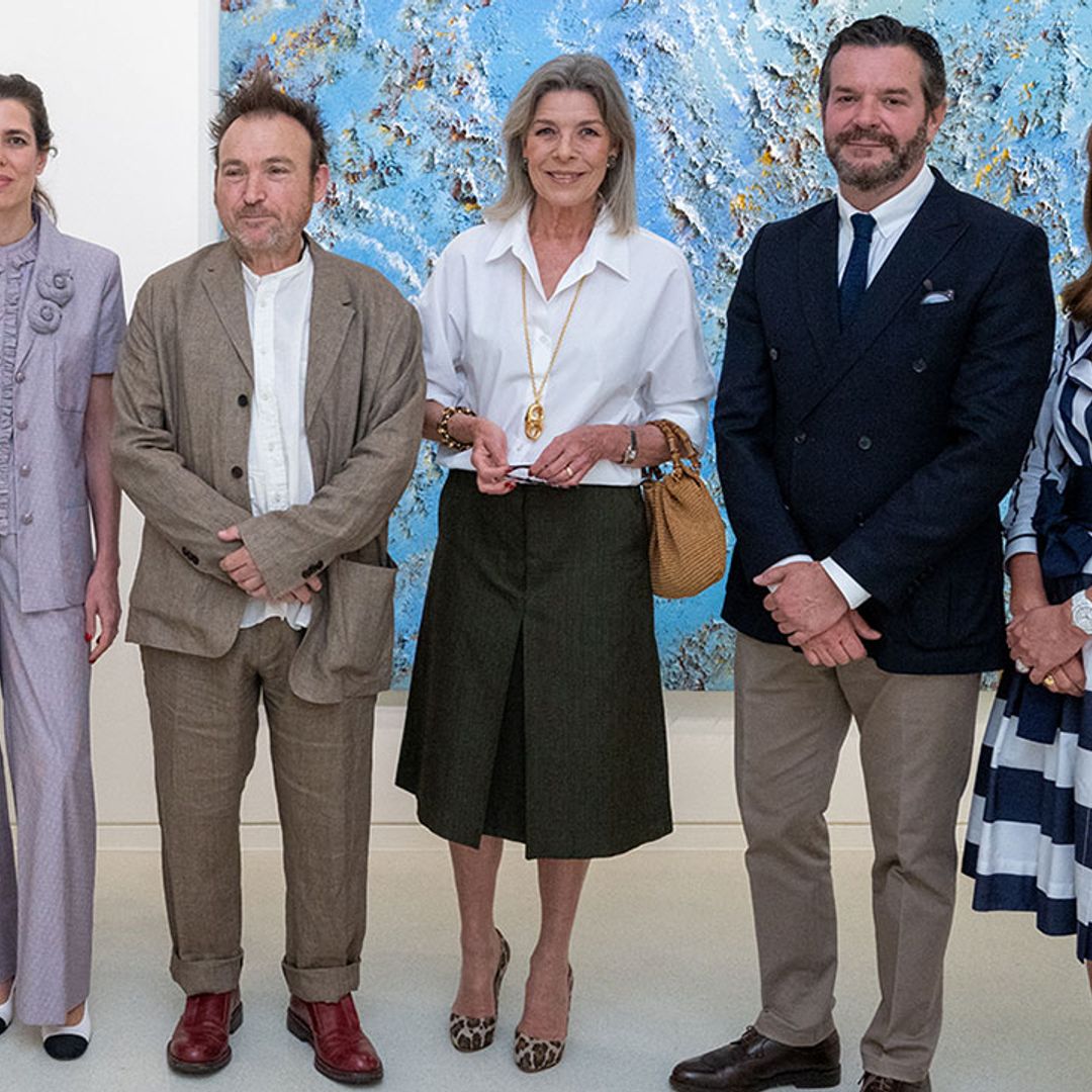 Carolina de Mónaco se suma a la tendencia de los tacones de leopardo que adelantó Marta Ortega