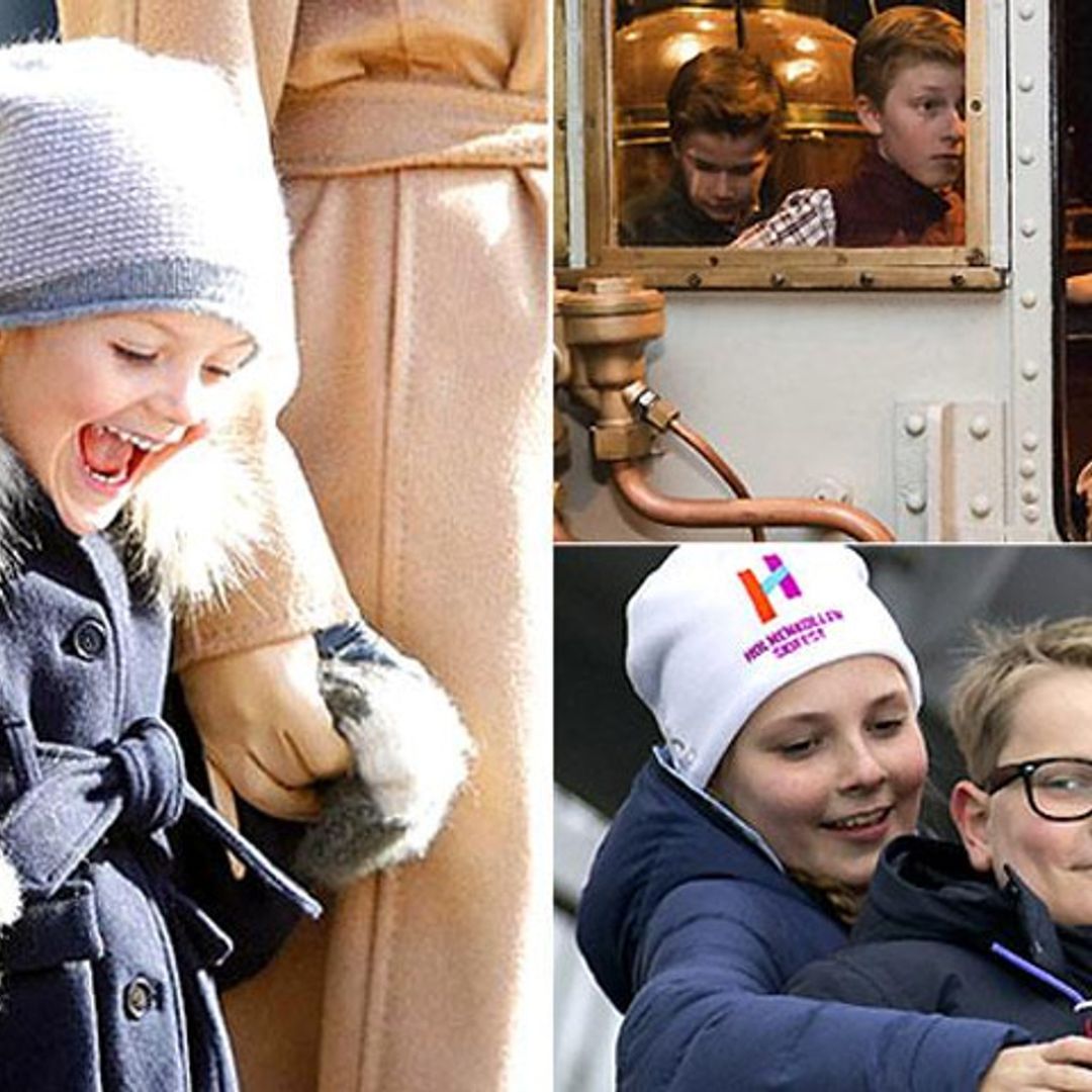 De celebración, de museos… Los mini 'royals' protagonistas del finde