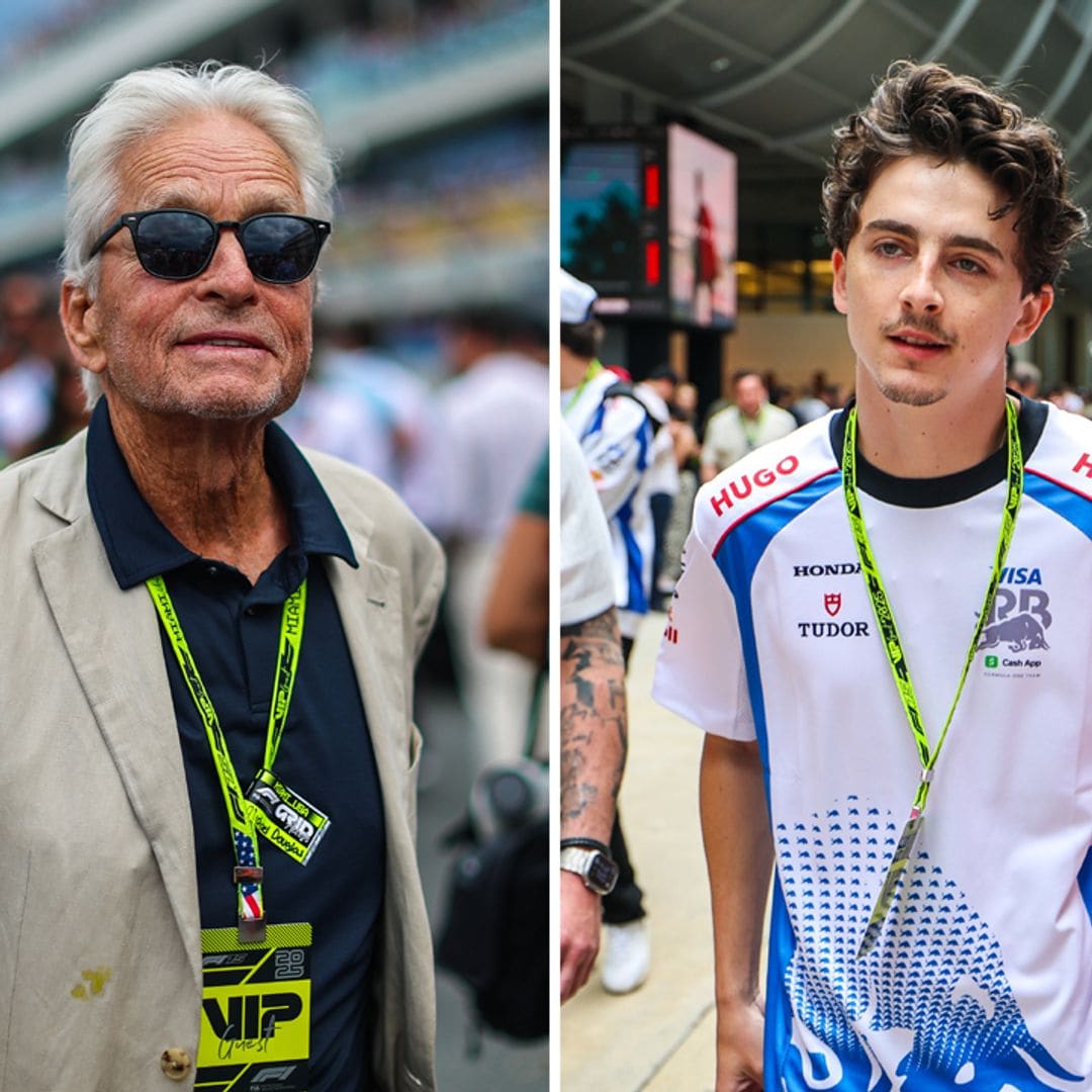 De Michael Douglas a Timothée Chalamet, las estrellas que han revolucionado el GP de Miami 2025