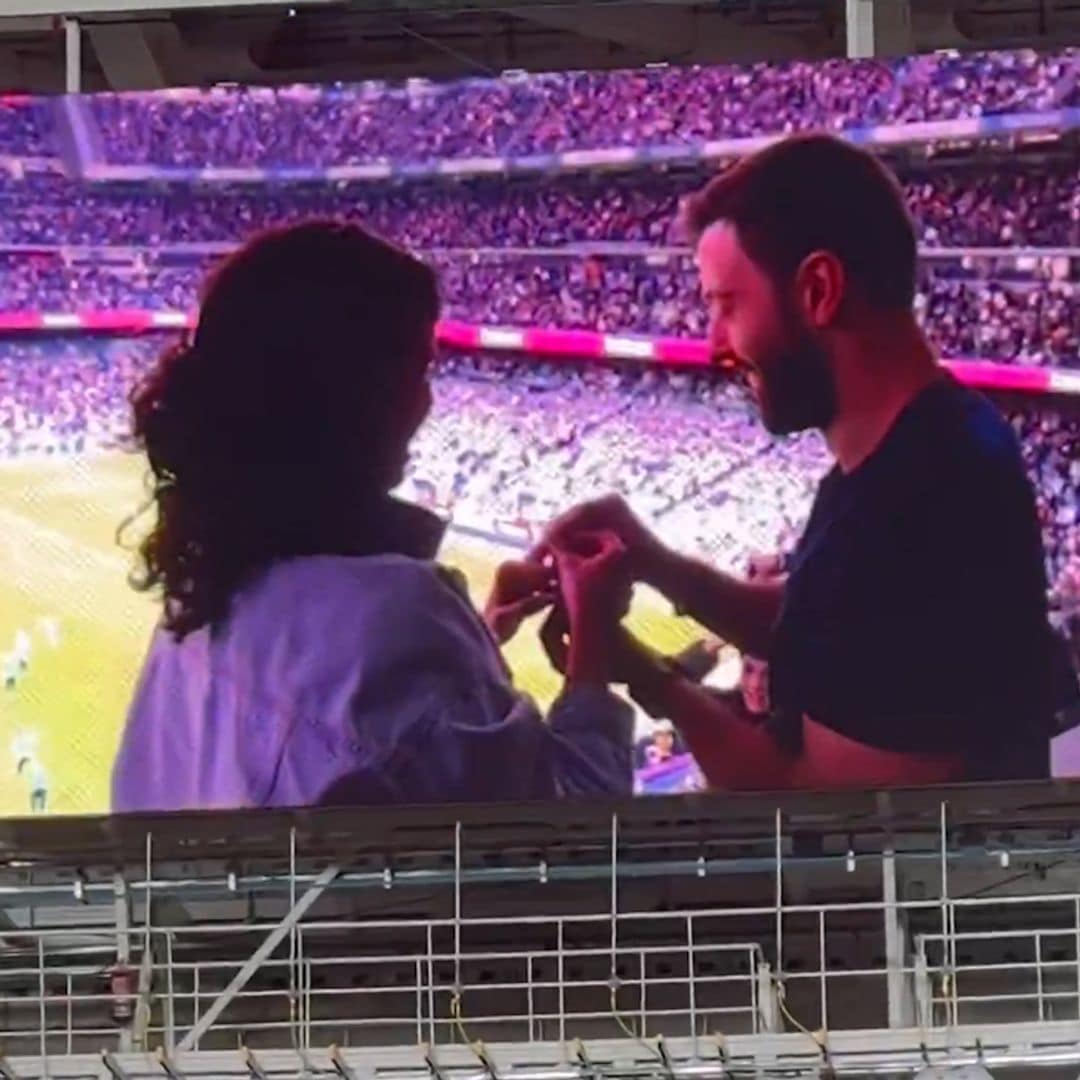 La petición de mano que paralizó el Bernabeu 