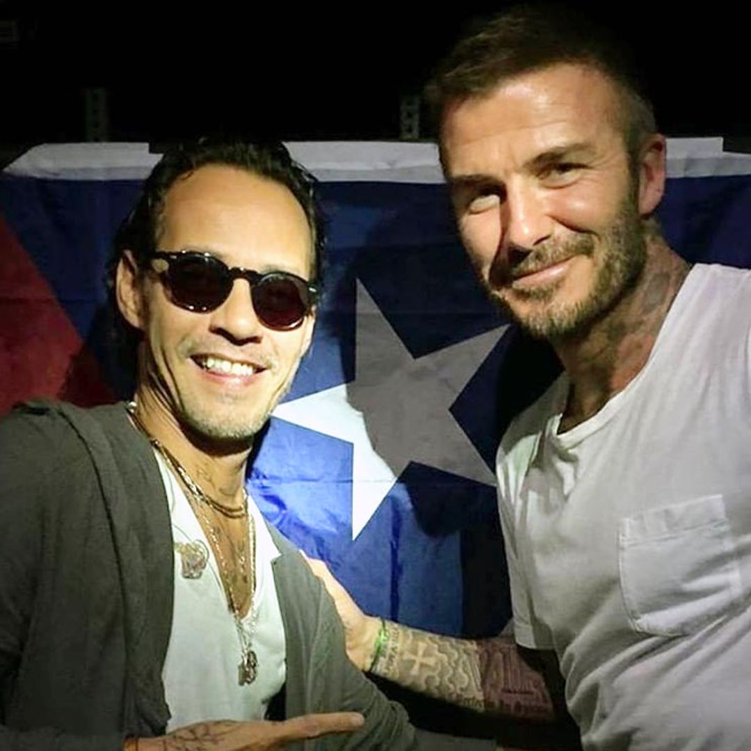 David Beckham sorprende compartiendo escenario con Marc Anthony en un concierto