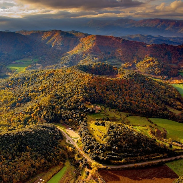 Parque Natural de la Garrotxa, volcán Santa Margarida, Girona