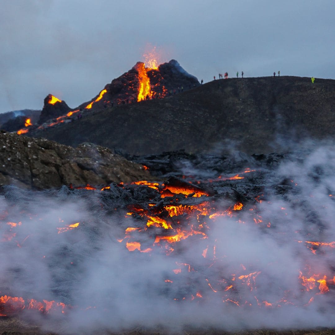 Voclán Geldingardalur en Islandia