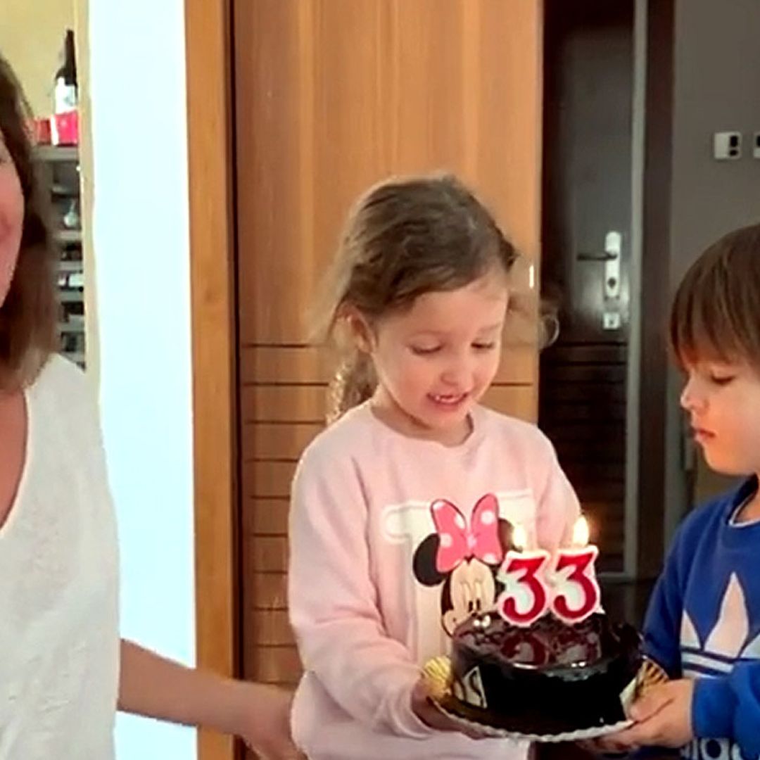 Los hijos de Mario Suárez y Malena Costa 'roban' el protagonismo al futbolista en su cumpleaños