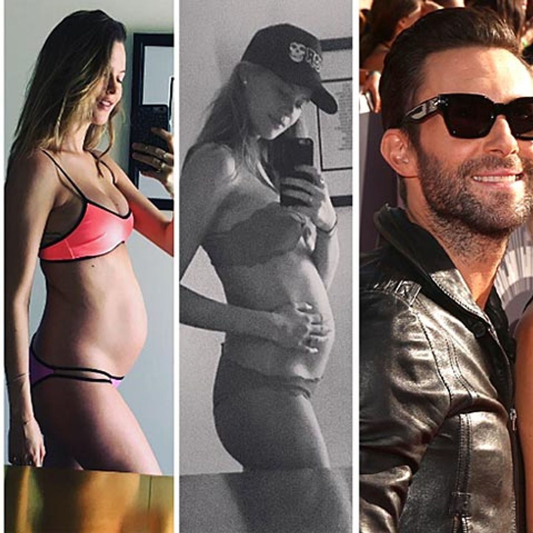 Behati Prinsloo, la evolución de su embarazo 'selfie a selfie' (y en bikini)