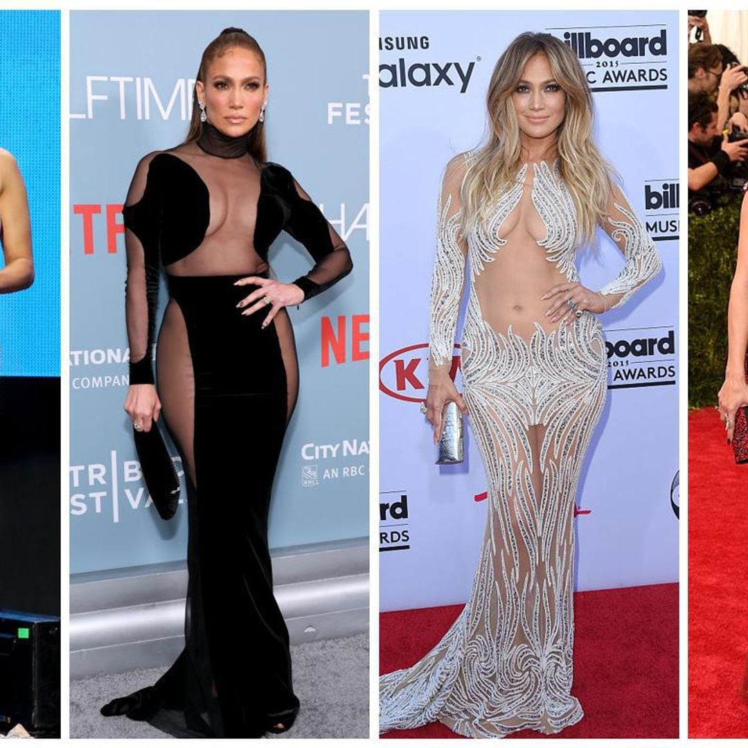 Los 10 looks semitransparentes que solo Jennifer Lopez se atreve a usar