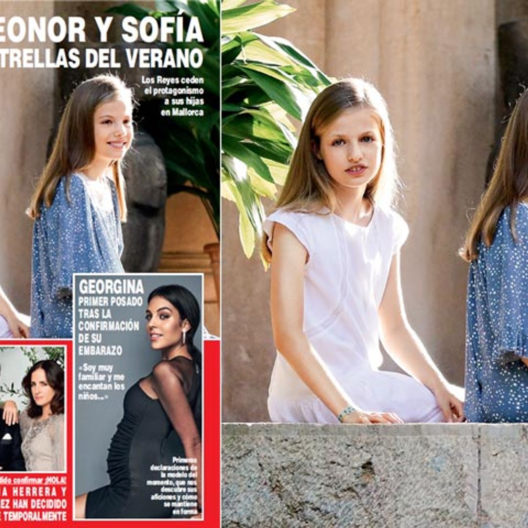 En ¡HOLA!, Leonor y Sofía, como nunca antes las habíamos visto, en su primer posado juntas