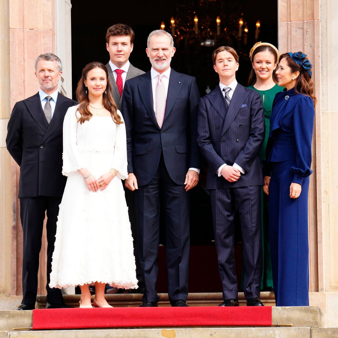 El rey Felipe VI, el invitado sorpresa en la confirmación de Vincent y Josephine de Dinamarca