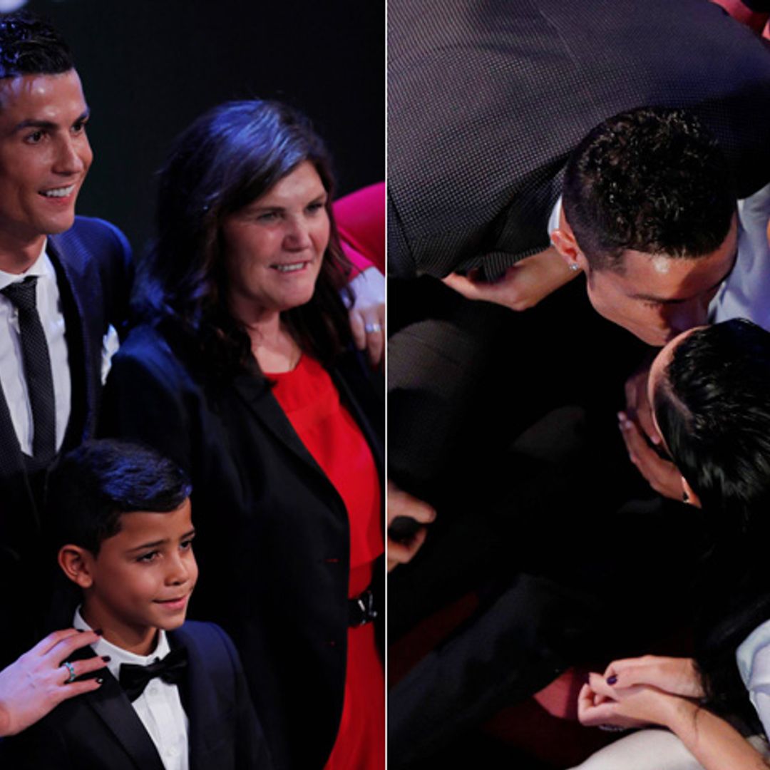 Declaración de amor y beso incluido, la noche más romántica de Cristiano y Georgina