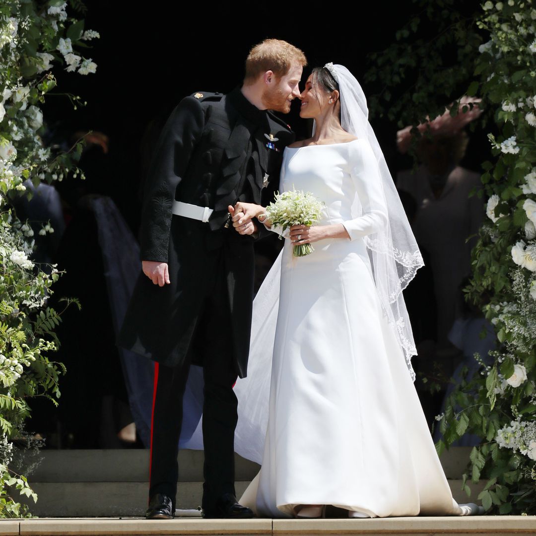 Meghan Markle y el príncipe Harry convertidos ya en marido y mujer