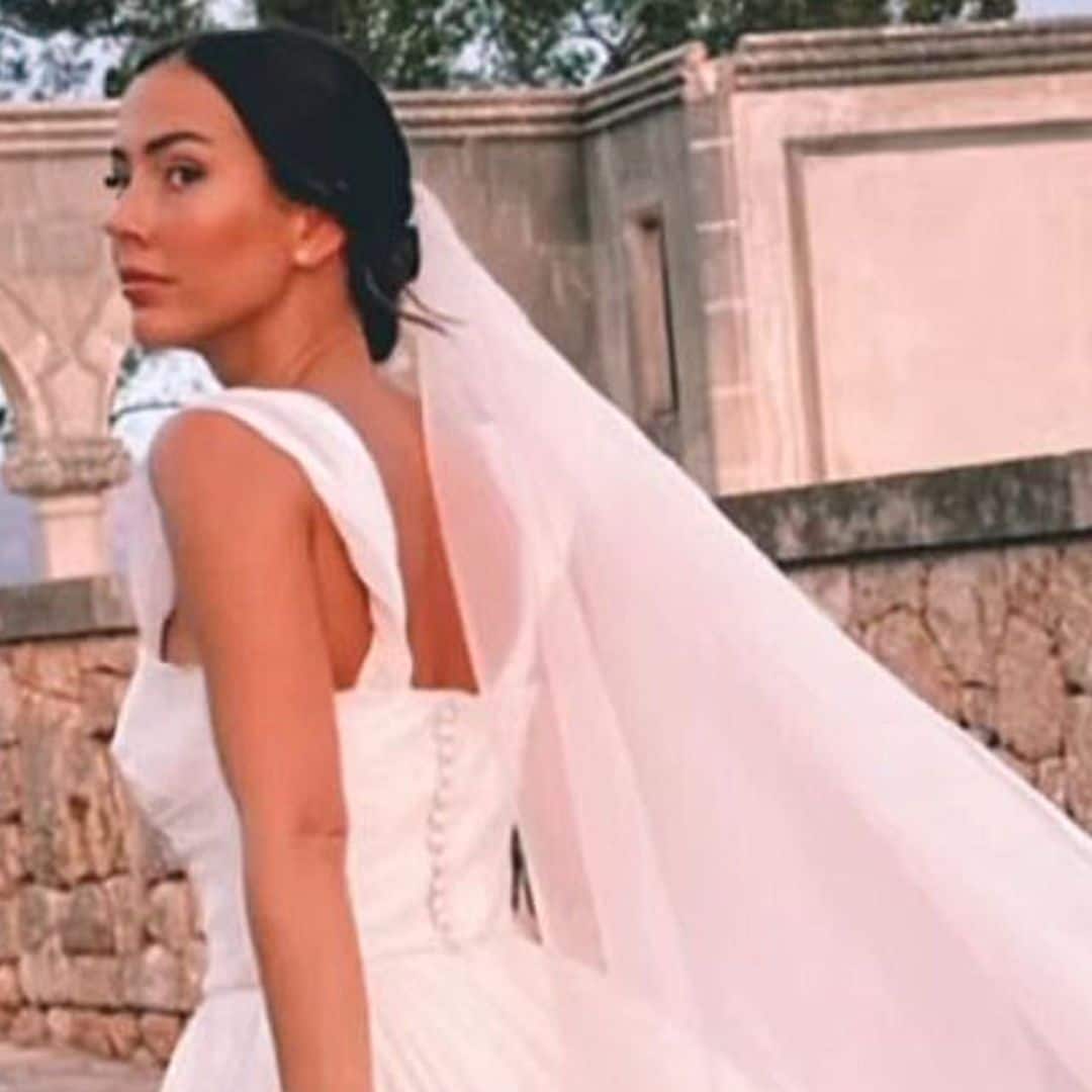 Paddy Noarbe apuesta por el vestido de novia que favorece a todas las siluetas en su boda con Marcos Llorente