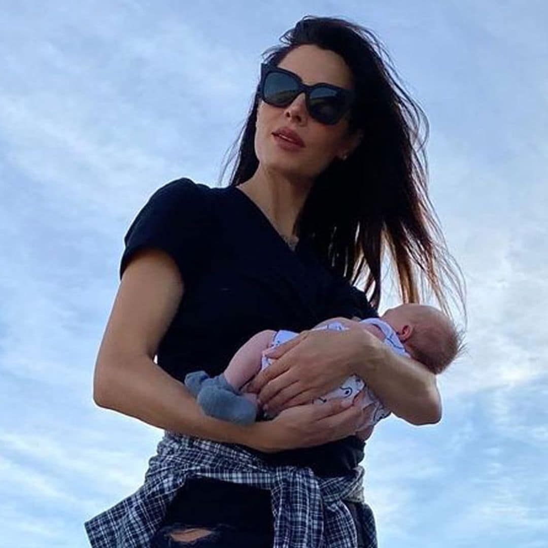 En forma y muy bien acompañada: el entrenamiento de Pilar Rubio con su hijo Máximo Adriano