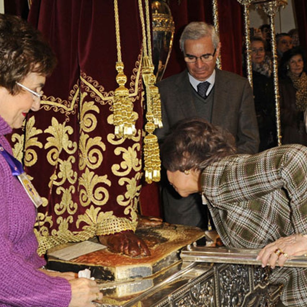 La tradición del Cristo de Medinaceli nos devuelve a la reina Sofía tras varios meses de ausencia