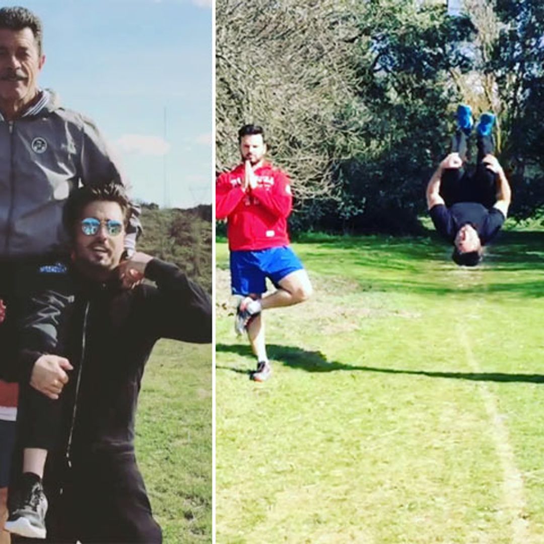 David Bustamante, fin de semana con los suyos