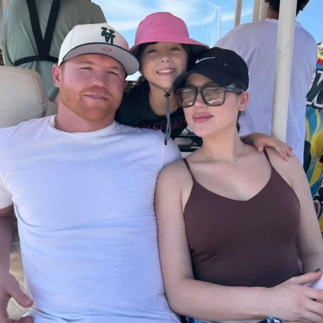 'El Canelo' y su esposa presumen vistazos de su escapada familiar con sus hijas, Fernanda y Eva Victoria