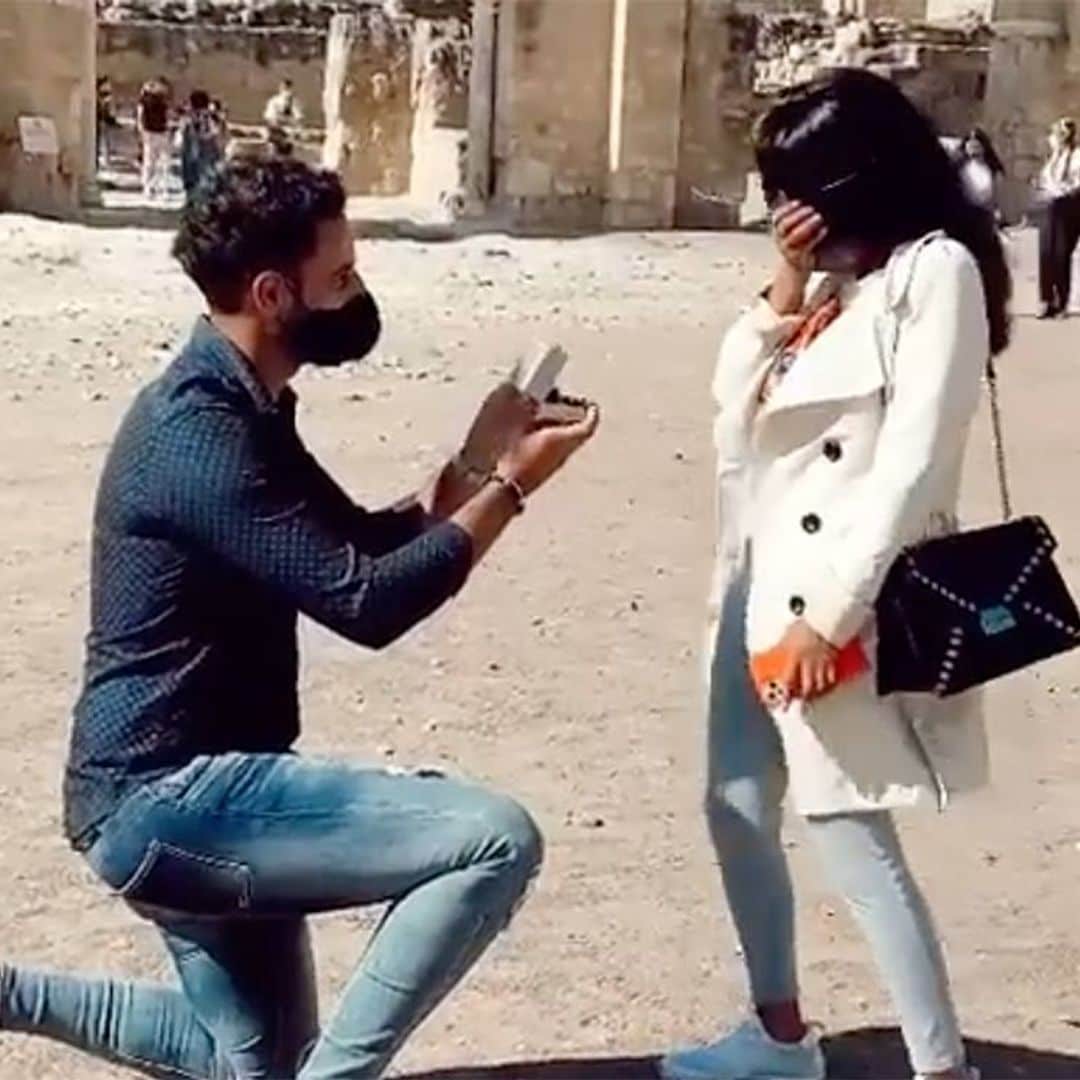 Nervios, sorpresa.... mira cómo fue la petición de mano de Isa Pantoja y Asraf Beno