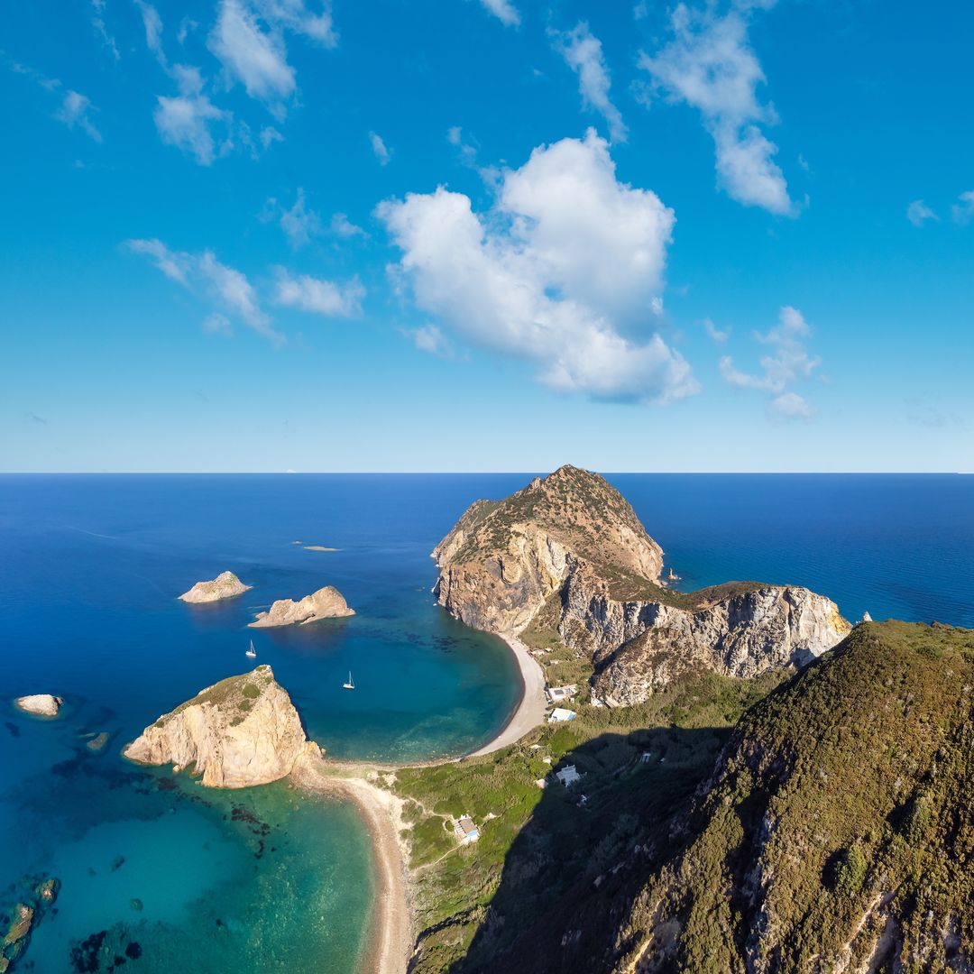Le Galere, Palmarola, islas Pontinas, Italia