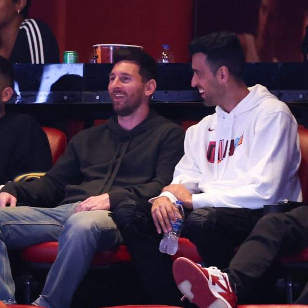 Lionel Messi, Sergio Busquets, Luis Suárez y Jordi Alba: Noche de playoffs entre amigos y familia