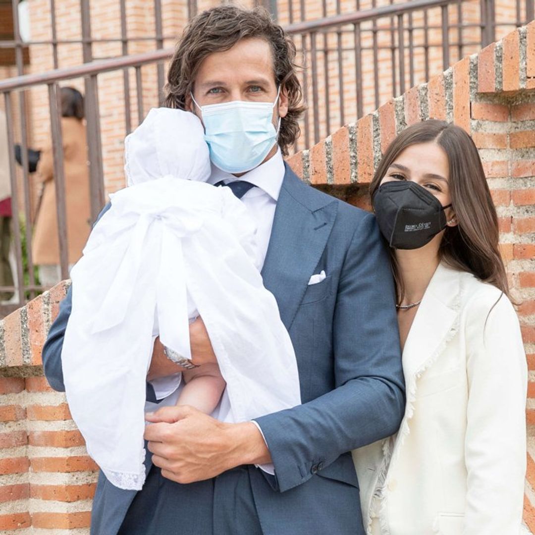 Las imágenes del bautizo del hijo de Feliciano López y Sandra Gago