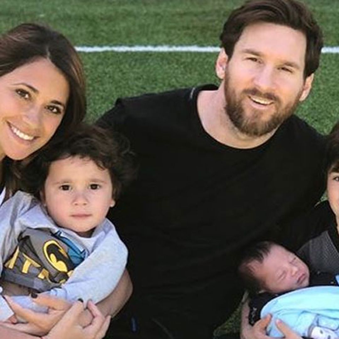 Leo Messi y Antonela Roccuzzo nos enseñan por primera vez la carita de su hijo Ciro