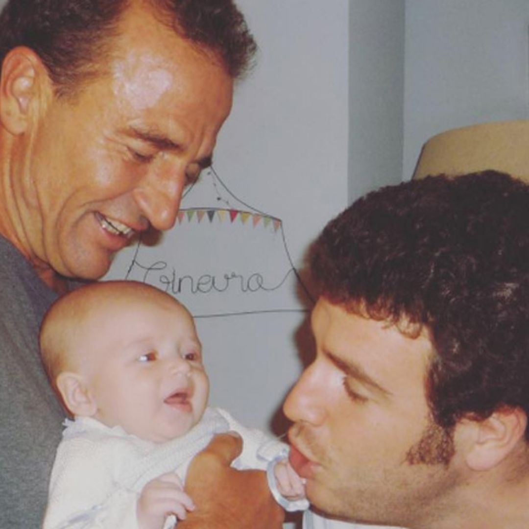 La imagen más tierna de Alessandro Lequio con sus hijos Ginevra y Álex