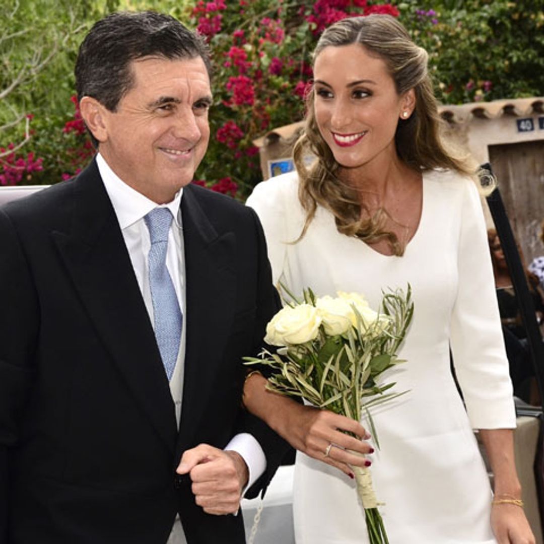 Jaume Matas acompaña a su hija Marta al altar