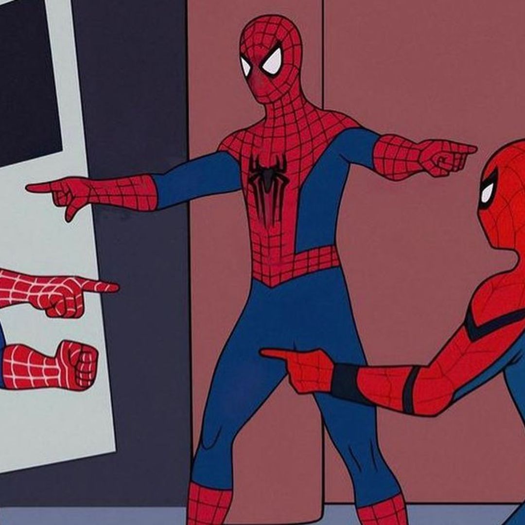 Tom Holland, Tobey Maguire y Andrew Garfield recrean el icónico meme de Spider-Man
