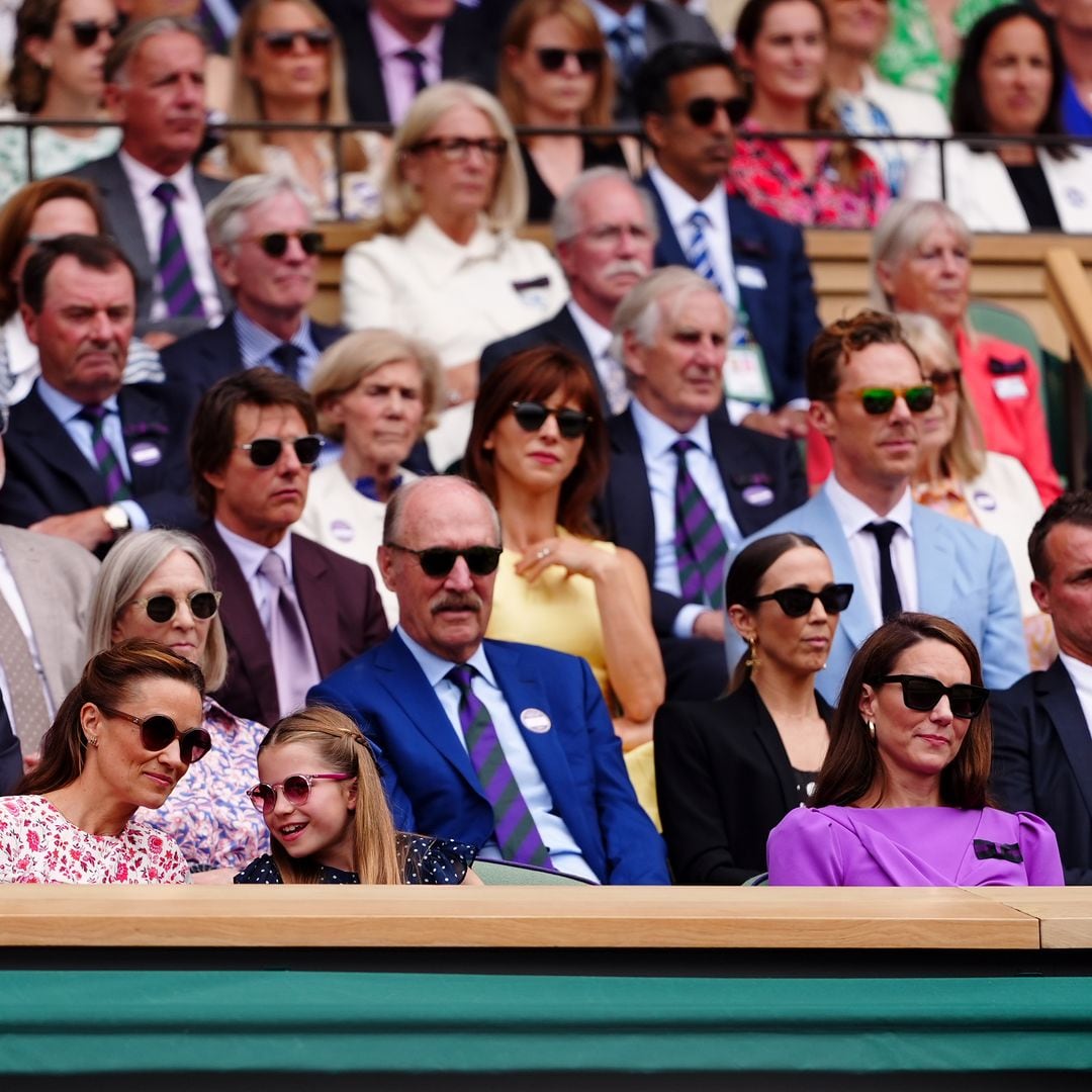 'Zoom' al palco real de Wimbledon: Kate Middleton con Tom Cruise, Julia Roberts y Benedict Cumberbatch