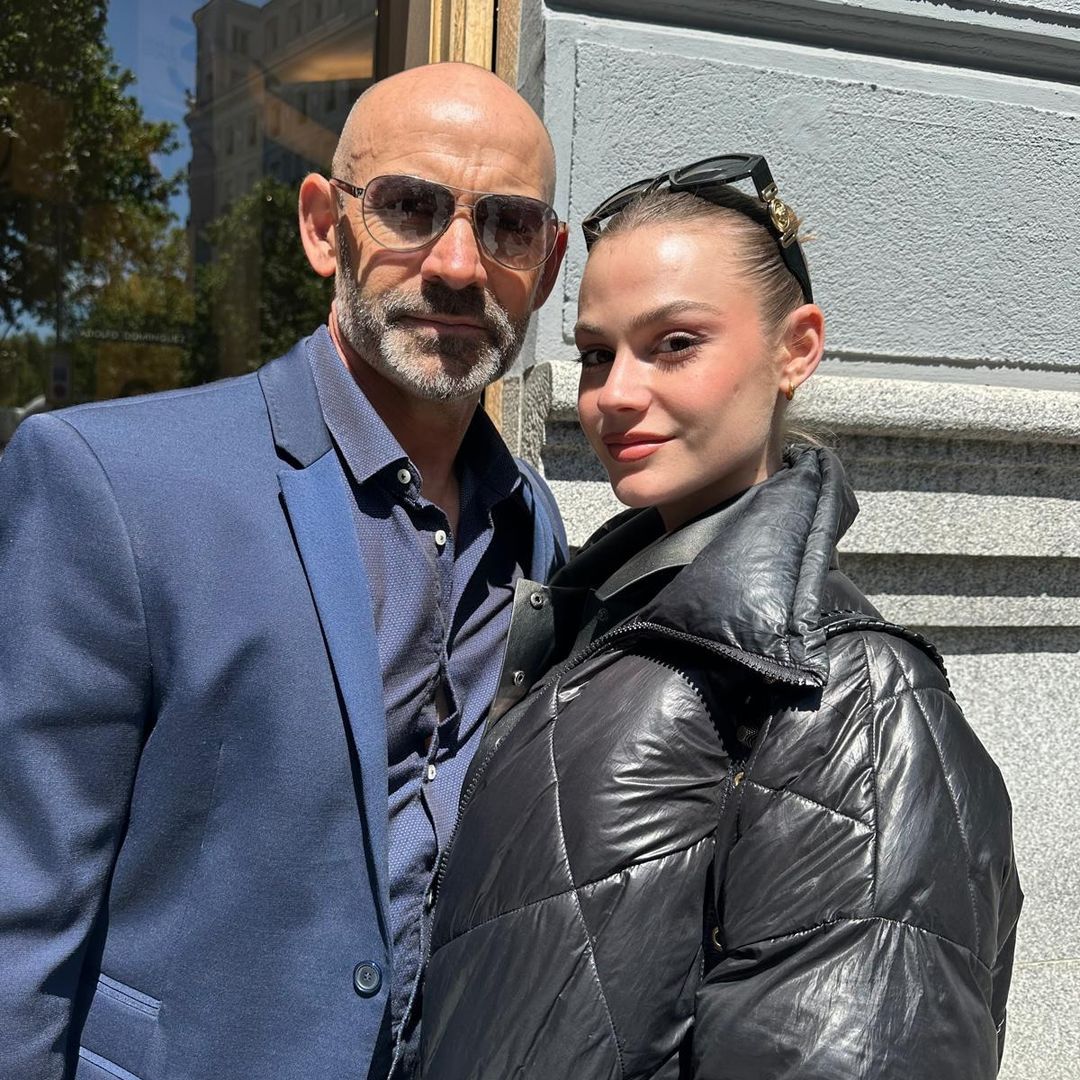 Paco Jémez y Nadia, en una entrañable fotografía