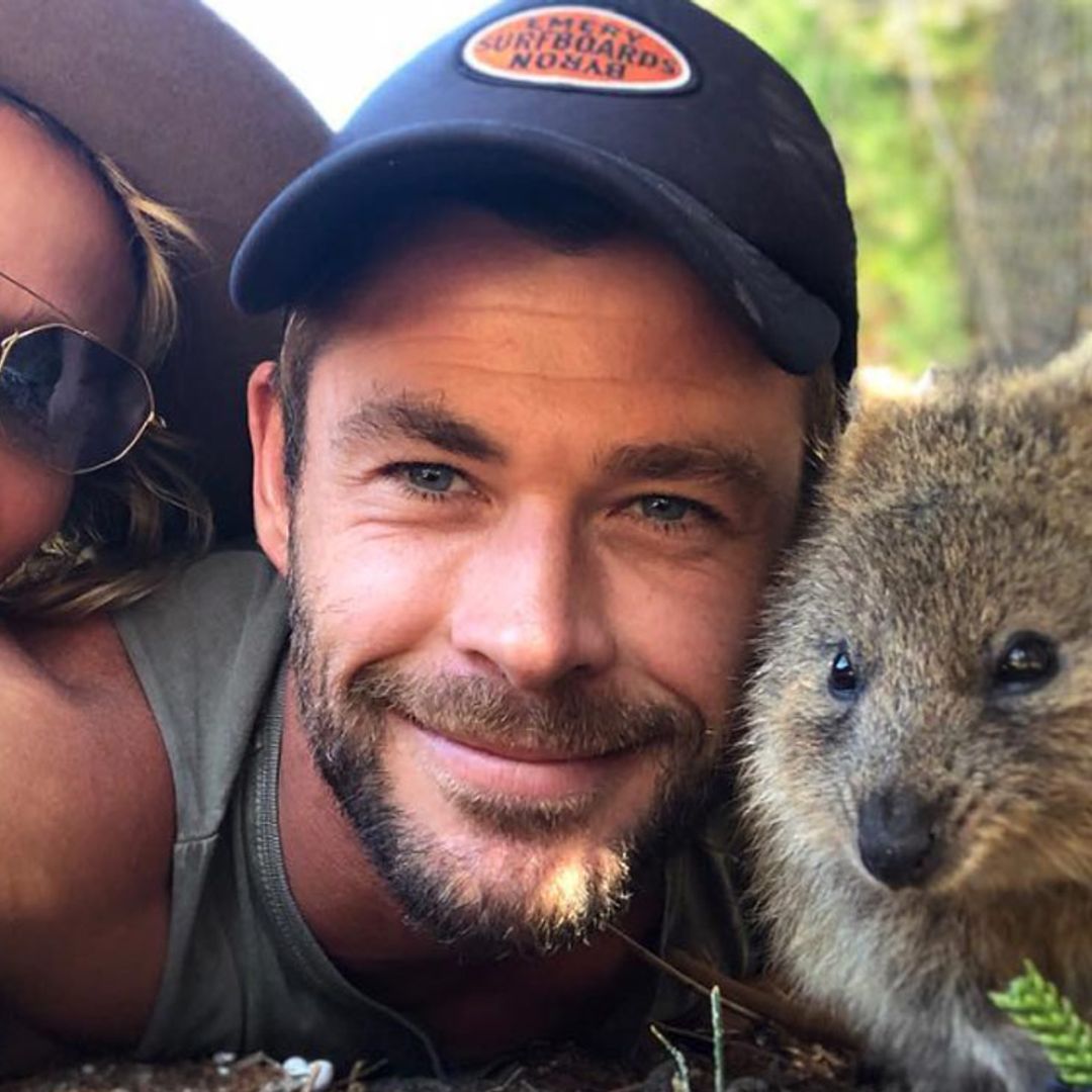 Los 'selfies' de Chris Hemsworth y Elsa Pataky con su nuevo y simpático amigo que te van a enamorar
