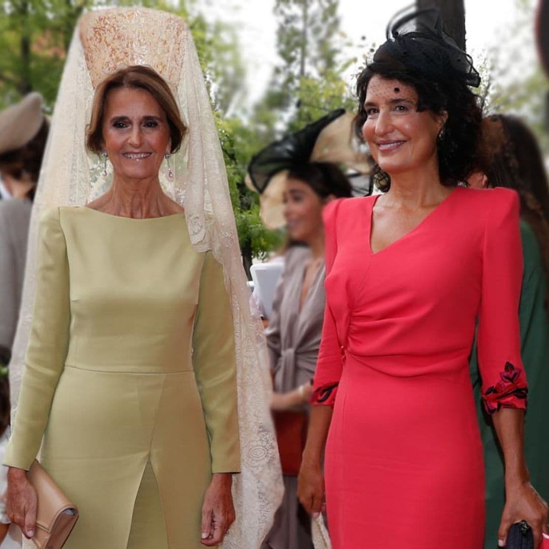 La madrina y la madre de la novia, dos looks impecables y un tono inesperado