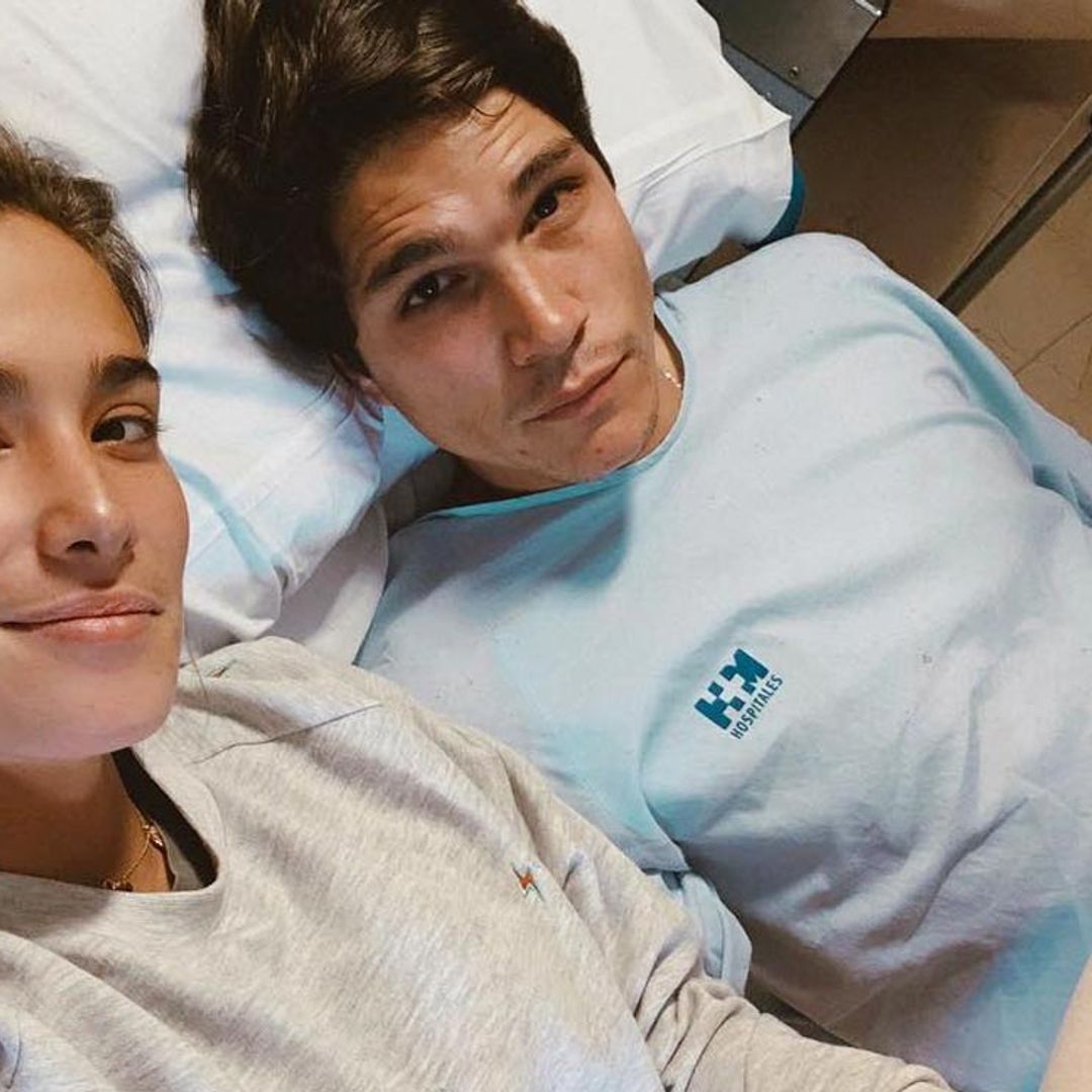 El novio de María Pombo, ingresado en el hospital