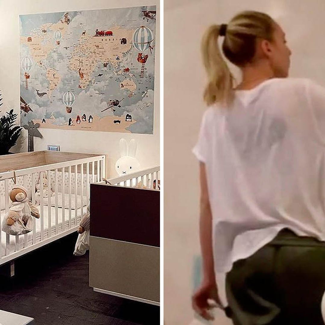 Alice Campello pinta ella misma la habitación de sus hijos con Leo y Ale de ayudantes