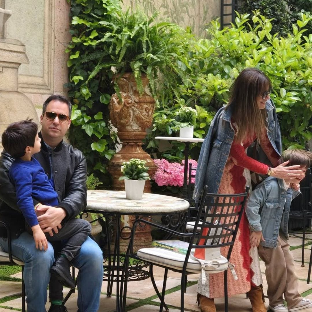 Isabel Jiménez con su familia