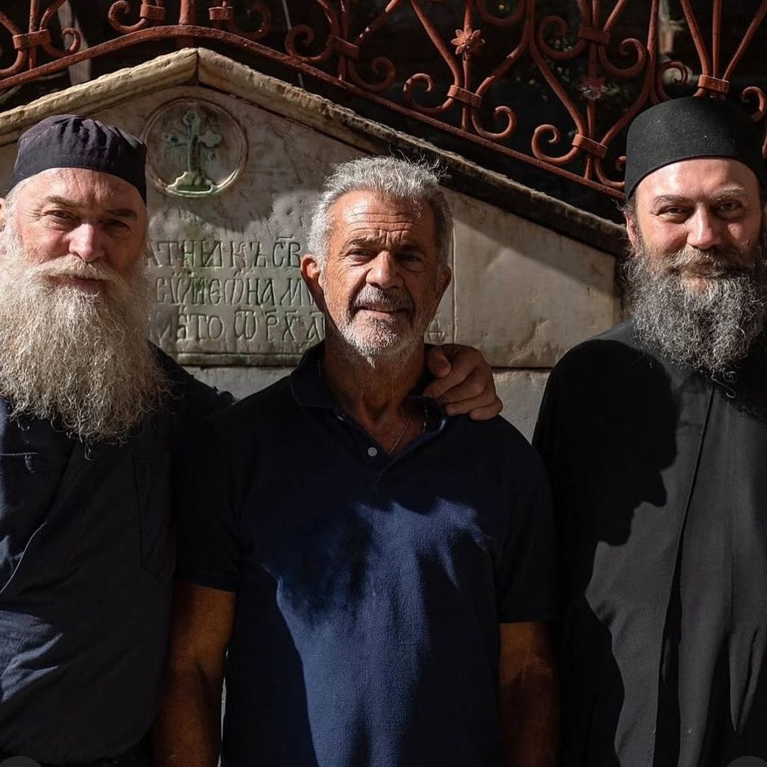 Mel Gibson en el monasterio serbio-ortodoxo de Hilandar, Grecia