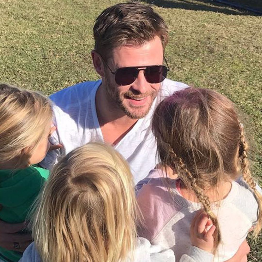 ¡Imposible no reírse! El baile de Chris Hemsworth con sus hijos a ritmo de Miley Cyrus