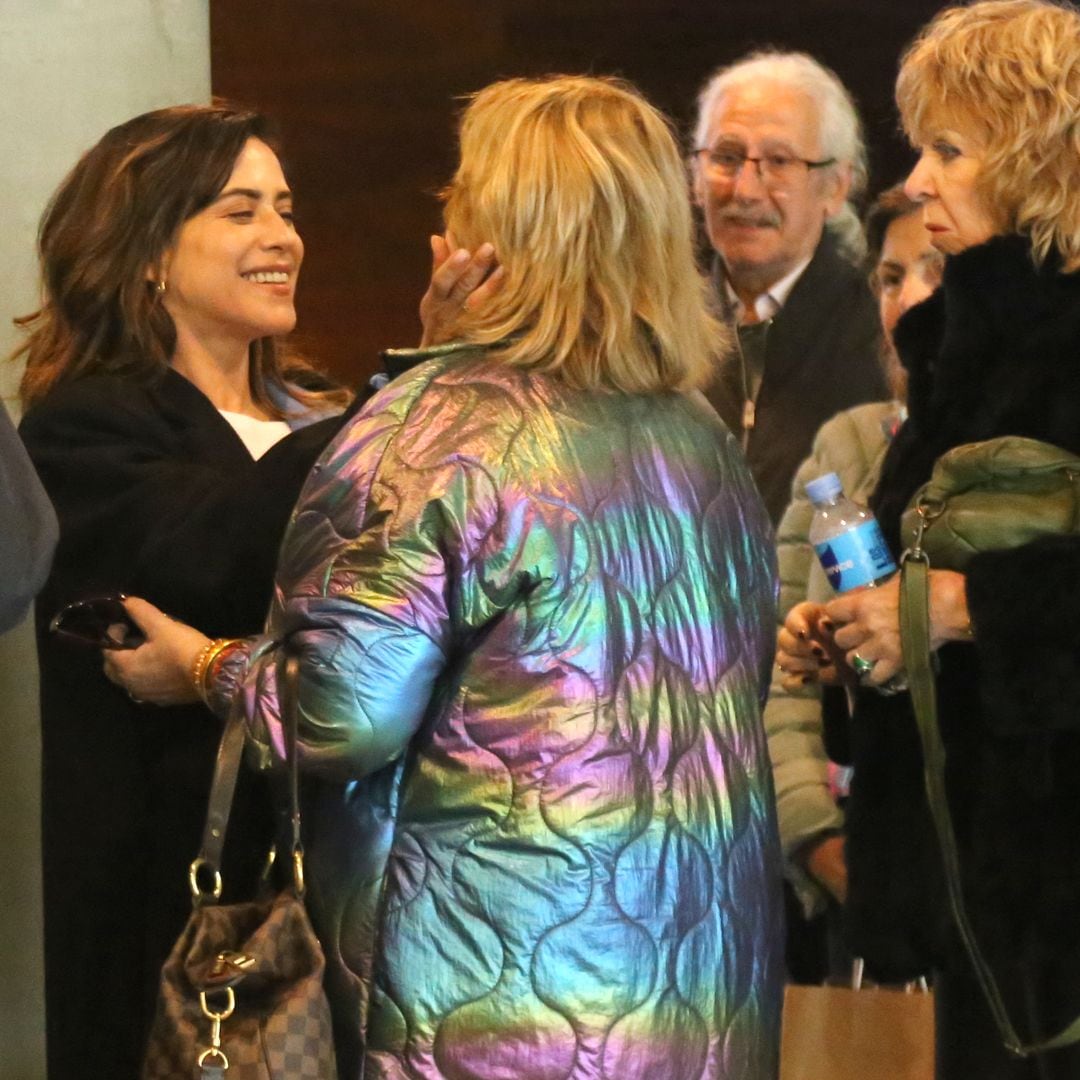María León y su madre Carmina Barrios en los juzgados de Sevilla. 
14/3/2025