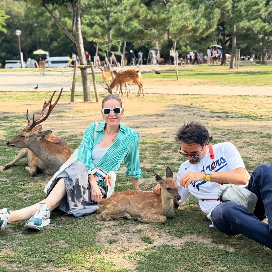 Raquel Sánchez Silva y su pareja, el productor Matías Dumont en sus vacaciones en Japón durante el verano de 2025