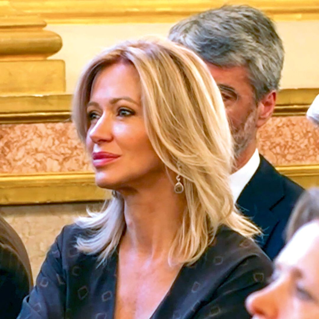 Susanna Gris durante el homenaje al rey en París