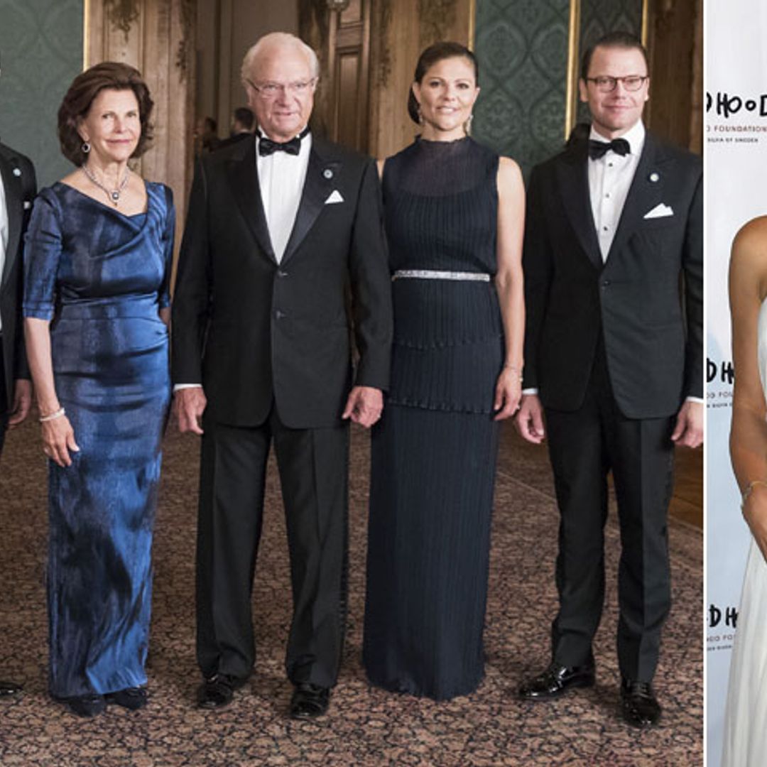 ¿Dónde estaba la princesa Magdalena mientras la Familia Real de Suecia asistía a una cena de gala?