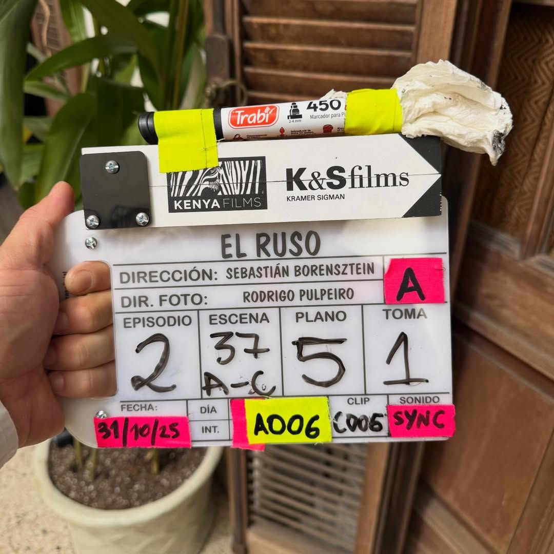 Chino Darín comparte fotos del rodaje de la película 'El Ruso'