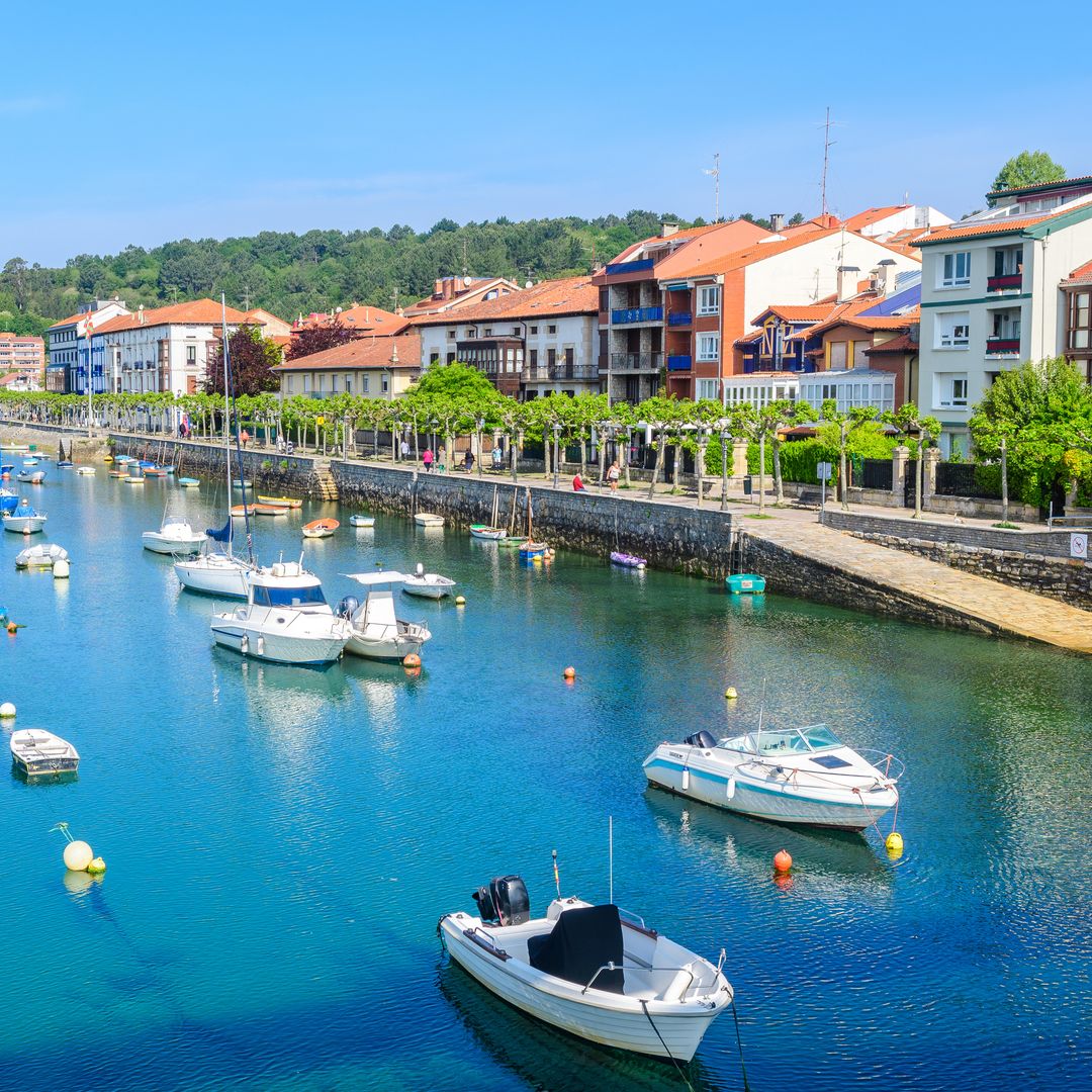 Vista de Plentzia desde el puente, Vizcaya